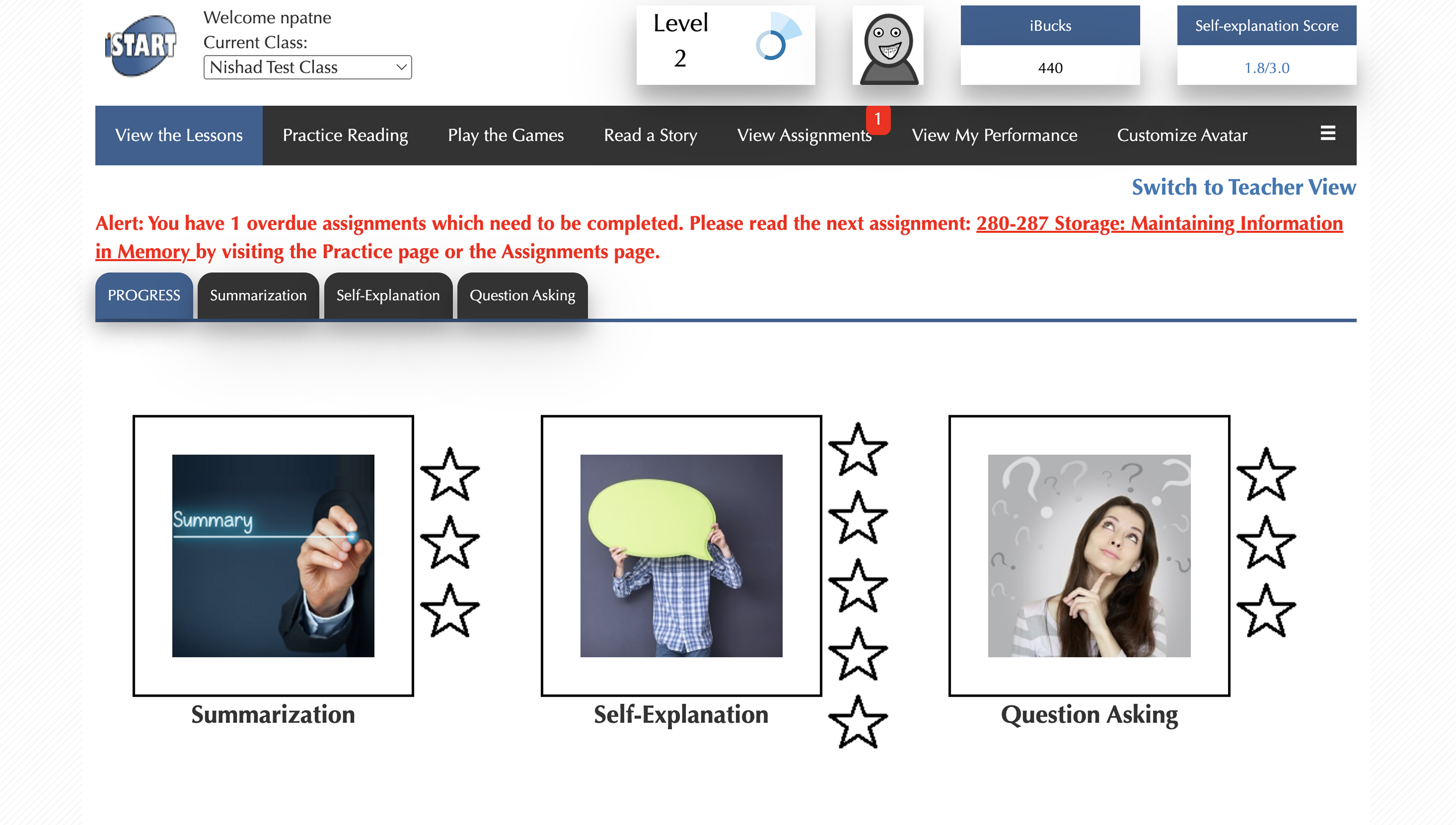 iSTART Legacy Student Portal